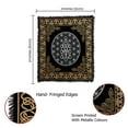 thumbnail image 3 of Indian Consigners Altar Cloth Geometric Witchcraft Alter Tarot Spread Wiccan 36 Inches Sacred Cloth Tapestry Wall Hanging Beautiful (Geometric Gold Silver), 3 of 7