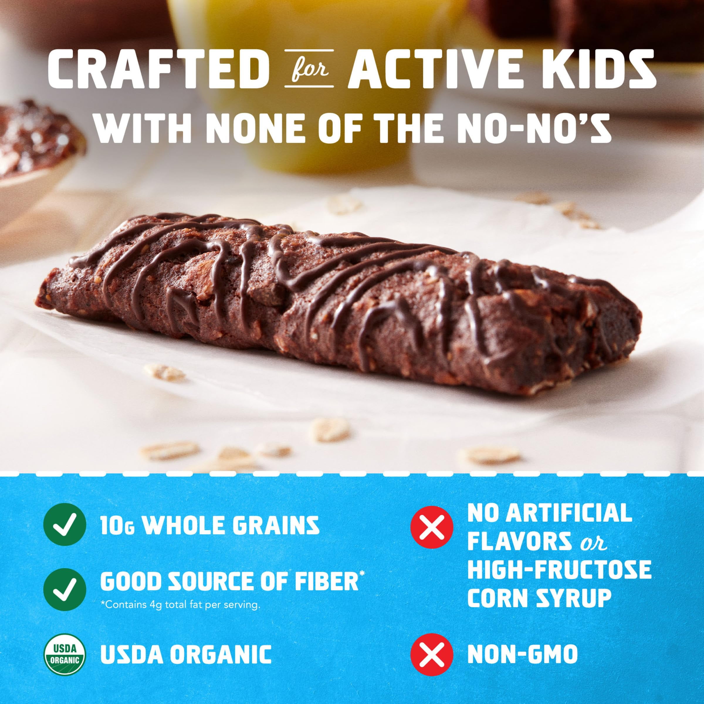 Pack of 2 - Clif Kid Zbar - Chocolate Brownie - Soft Baked Whole Grain Snack Bars - Usda Organic - Non-Gmo - Plant-Based - 1.27 Oz. (6 Pack) Packaging May Vary
