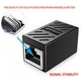 thumbnail image 3 of RJ45 Coupler Ethernet Extender Connector 5 Pack Inline Coupler Cat7 Cat6 Cat5e Ethernet Cable Adapter Female to Female Black, 3 of 4