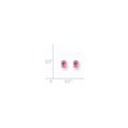 thumbnail image 2 of Primal Gold 14 Karat White Gold Pink Sapphire Earrings, 2 of 3