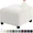 White, variant on 3 Sizes Square Jacquard Durable Customized Stretch Footrest Ottoman Cover Folding Storage Stool Furniture Protector Slipcover (White,S)