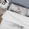 thumbnail image 4 of Designart "Grey Flowers Soft Light I" Floral Bedding Covert Set - Traditional White Bed Set With 1 Shams, 4 of 6