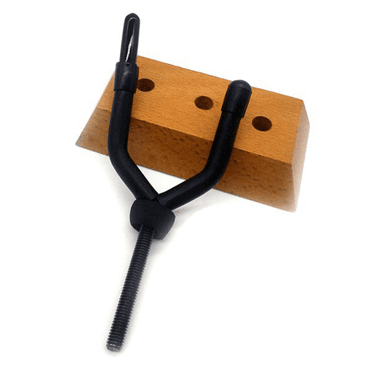 4 Pcs Violin Wall Mount,Violin Rack Wall Hanger,Violin Viola Ukulele Hanging Hook,Can Hang Violin Bow,for Home&Studio,4 x Cento 4 x Base 8 x screw,Wood color