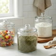 thumbnail image 3 of Masthome 2 Glass Storage Jars Set,1 Gallon Cookie Jar for Food Storage,Airtight Glass Jars with Lids for Kitchen Counter Pantry W, 3 of 9