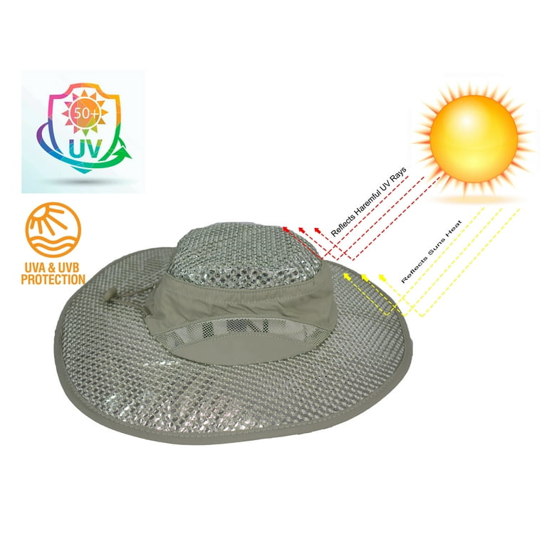 5 Star Super Deals Polar Hydro Evaporative Cooling Hat with UV Reflective Protection Bucket Cap - unisex -Cap, Women's, Size: One size, Beige