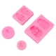 thumbnail image 4 of Moldes para fondant de Halloween, 4 piezas, molde de silicona para Halloween, moldes para pasteles, moldes para Halloween, rendimiento confiable Jadeshay  A, 4 of 8