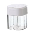 thumbnail image 2 of Oleegame 2PC Spice Dispenser Mini Kitchen Seasoning Quantitative Seasoning Jar Seasoning Jar Metering Seasoning Jar Quantitative Seasoning Bottle Kitchen Seasoning Jar Press Seasoning Jar White, 2 of 7