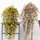 thumbnail image 4 of Cateissary Paquete de 4 flores artificiales colgantes, decoración, fáciles de usar, reutilizables, de ABS, para exteriores, jardines, paredes y Decoración del hogar Rojo + Blanco, 4 of 6