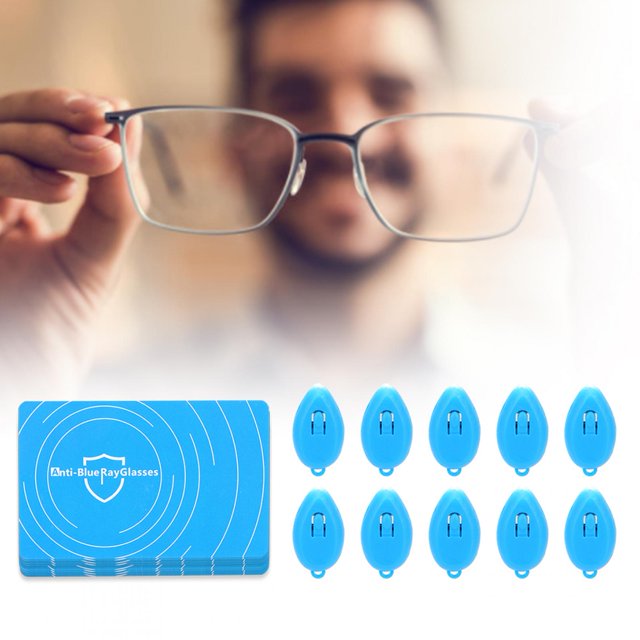 Noref Practical 10pcs Glasses Anti-Blue Light Test Detection Card Blue Light Generator