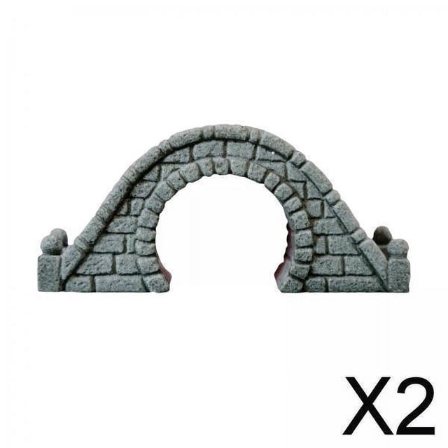 Puente en miniatura Sharpla Microadorno para paisajismo 2 piezas