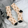thumbnail image 5 of Rateoe Cute Squirrel for Women Casual Calf Socks - Cute Crew Socks - Thin Soft Above Ankle Socks Size 5-11, 5 of 6