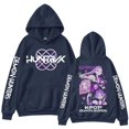 thumbnail image 1 of Pop cazadora para niña Hooded Sweatshirt,Soft Streetwear Pullover,Cute Long Sleeve Hoodie for Fall Winter （Navy）, 1 of 2