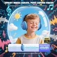 thumbnail image 2 of Nova1Pro Kids Wireless Active Noise Cancelling Headphones, Bluetooth 5.4, 40H Playtime, Volume Limited 75/85/94dB, Type-C Fast Charging, Mic, Foldable for School/Travel/Airplane, Blue, 2 of 7