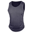 thumbnail image 3 of POIUYTR Men Summer Workout Tank Tops Casual Crewneck Solid Color Sleeveless Shirts Gym Loose Undershirt, 3 of 6