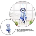 thumbnail image 2 of Atrapasueños de ojo azul malvado hecho a mano, adorno colgante de pared, atrapasueños decorativo de macramé, decoración de protección para la buena suerte, 2 of 7