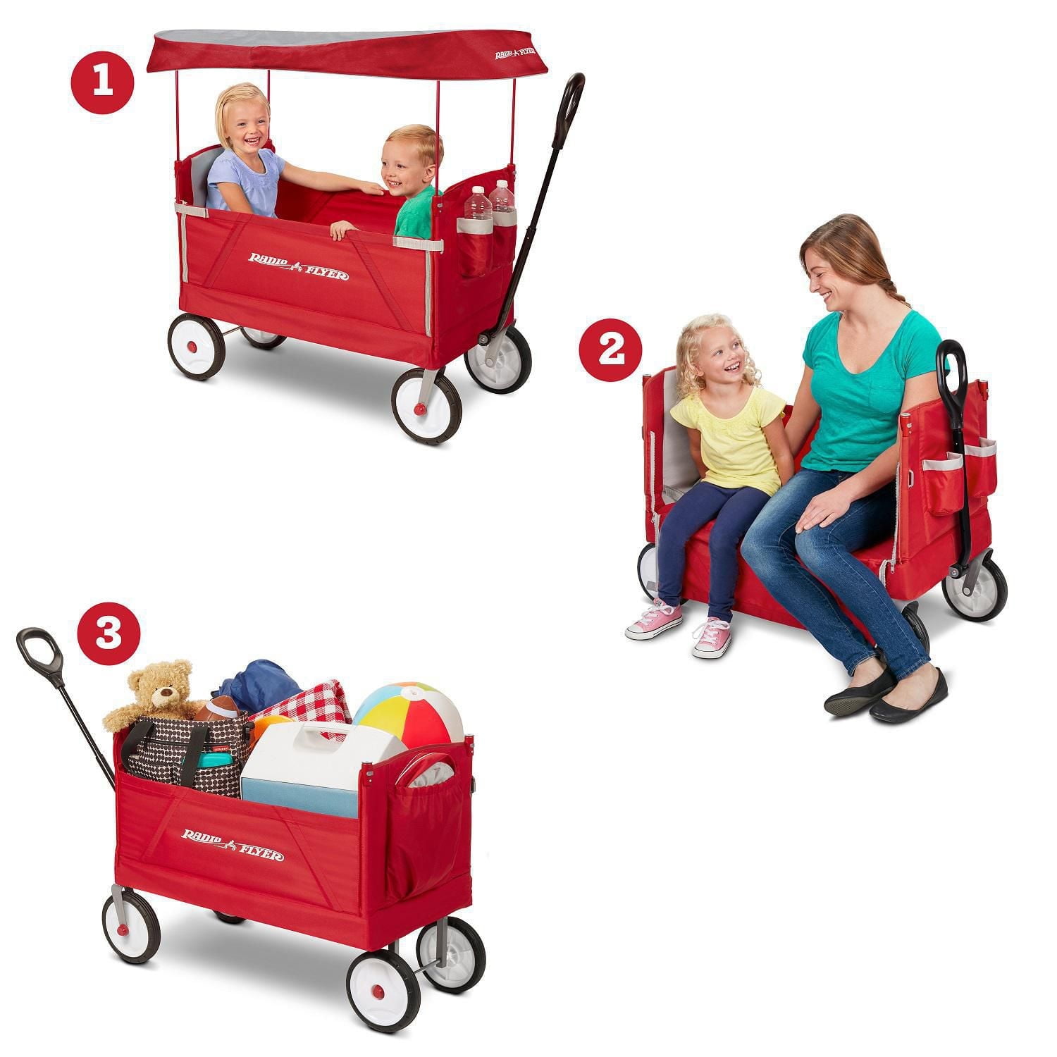 Radio Flyer 3-in-1 EZ Fold Wagon® with Canopy - Walmart.ca