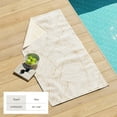 thumbnail image 6 of 100% Cotton Oversized 36" x 68" Tan Thin Palm Leaf Beach & Pool Towels, 6 of 6