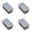 Grey, variant on 2-Grid Square Silicone Ice Cube Mold with Lid, Large Size Reusable Durable Tray for Block, Makes 2 Big Ice Cubes for Freezer, 1-8 PC Available