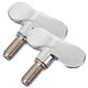 thumbnail image 5 of unbranded 2Ud Tornillo Ajustable Para Soporte De En Metal Plata Duradero Y Compacto, 5 of 8