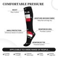 thumbnail image 4 of Polska Polish Flag Compression Socks Circulation Running Athletic Sports for Women Men, 4 of 8
