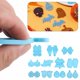thumbnail image 3 of 10 Uds. Pendiente de calabaza de Halloween molde de silicona DIY dedo murciélago, 3 of 5