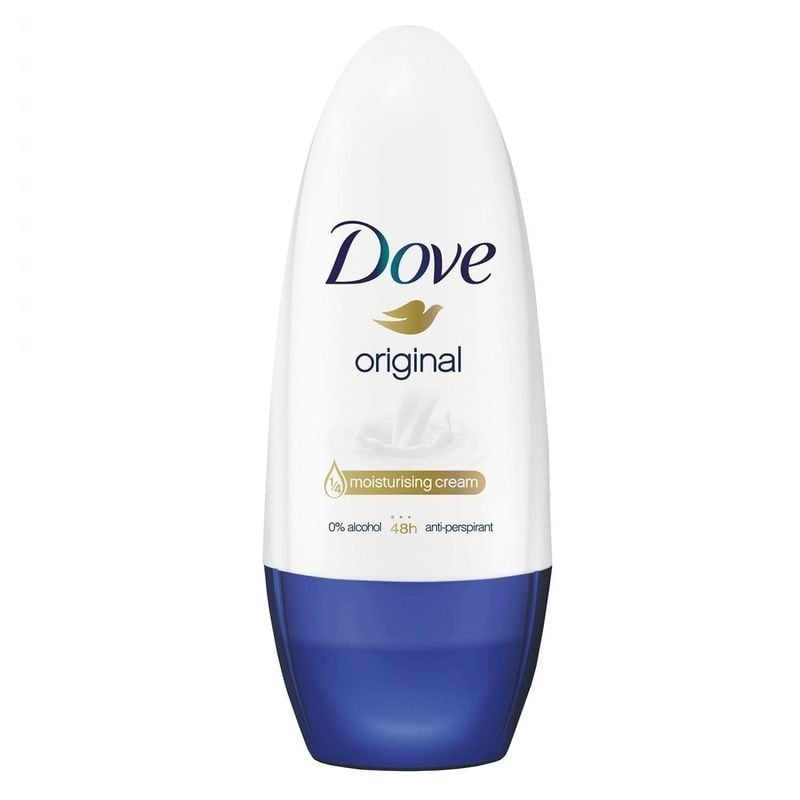 Dove Roll On Original Antiperspirant Deodorant 40ml Alcholol Free Travel Bulk 24