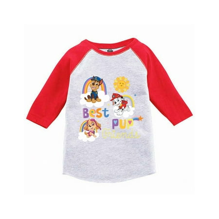 

Paw Patrol Long Sleeve Shirts for Kids Toddler 3T 4T 5T - Best Pup Friends Boys Girls Paw Patrol Tee