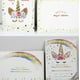 thumbnail image 4 of Juego de 24 tarjetas de invitación de cumpleaños de unicornio con sobres estampados de estrella arcoíris (Tarjeta 2), 4 of 5