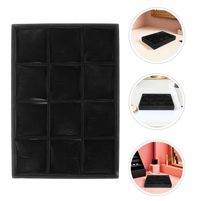 BESTYASH 2Ud Organizador De En Negro Con 12 Slots Para Relojes Y Accesorios