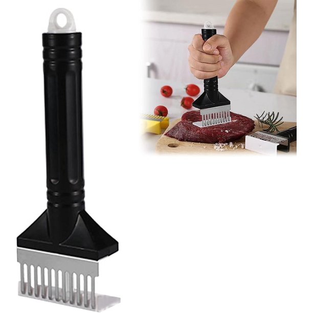Aguja para bistec Rojo Verde herramienta de cocina ablandador de carne acero inoxidable