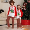 thumbnail image 4 of Conjunto familiar suave de Navidad con dibujos animados a cuadros rojos, pijama familiar de manga larga para Navidad, 4 of 4