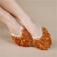 thumbnail image 4 of Belly Dance Shoes Foot Protection Half Foot Cover Ballet Gymnastics Practice Vertical Piece Half Soft Dance Shoes, 4 of 6