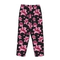 thumbnail image 5 of Goofa Lilies Flowers Printed Soft Pajama Pants for Women, Wide Leg Comfy Casual Lounge Yoga Pants-Large, 5 of 9