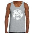 thumbnail image 1 of Men's Soccer Dad Ball Graphic Tank Tops White Vintage Father`s Day Best Soccer Player, 1 of 4