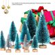 thumbnail image 3 of 28 piezas, mini árboles de nieve y escarcha de sisal, árboles de Navidad de plástico, adornos para árboles de fiesta de Navidad, 3 of 4