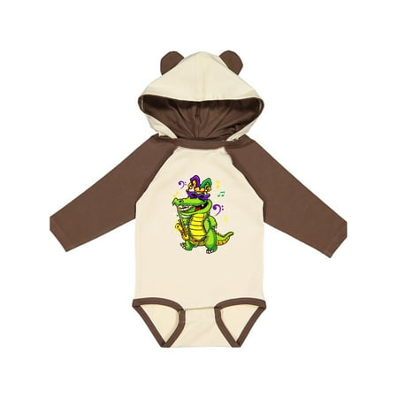

Inktastic Mardi Gras Party Alligator Gift Baby Boy or Baby Girl Long Sleeve Bodysuit