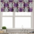 thumbnail image 3 of Ambesonne Moroccan Valance & Curtain, Vintage Floral Petals, 55"x45", Earth Yellow Purple, 3 of 6