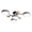 gray, variant on Modern Sputnik Chandelier, Nordic Semi Flush Mount Ceiling Light, 4-Light Wood Chandeliers with Acrylic Lightshade for Living & Dining Room Bedroom Kitchen Decor