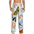 thumbnail image 3 of Bingfone Insects And Flowers Mens All Over Print Sleep Pajama Pants-Medium, 3 of 9