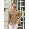 thumbnail image 7 of Coshow Mens Button Down Dress Shirts Business Casual Long Sleeve Wrinkle Free Blouses, 7 of 7