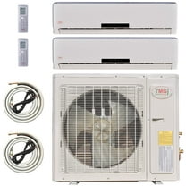 2 Zone Multi Zone Mini Split Ductless Air Conditioner Dual Zone 9000 18000 BTU 21 Seer