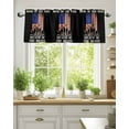 thumbnail image 2 of Patriotic Stripes and Star Kitchen Valances for Windows Freedom American Flag Soldiers Valance Curtains&nbsp; for Kitchen /Living Room/Bedroom/ Bathroom Decor, 54"x18 " ,Rod Pocket 1 Panel,, 2 of 8