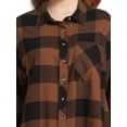 thumbnail image 4 of Terra & Sky Women's Plus Size Oversized Button Front Shirt, 4 of 5