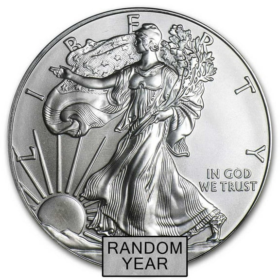 1 oz American Silver Eagle BU (Random Year) Lot of 100