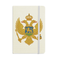 thumbnail image 1 of Monténégro Europe National Emblème Carnet Officiel Tissu Couverture Rigide Journal Journal Classique, 1 of 3
