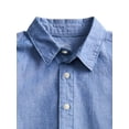 thumbnail image 3 of Wonder Nation Boys Cotton Woven Button-Down Shirt with Short Sleeves, Sizes 4-18, 3 of 3