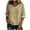 #0197-Khaki, variant on Favoffer Women Linen Tops Short Sleeve V Neck Button Lace Solid Color Loose Fit Casual Spring Summer Tops for Outdoor Street Beach