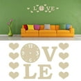 thumbnail image 1 of Wall Clock Sticker, Stylish Safe Wall Clock With Excellent Effect For Living Room Yellow, 1 of 8