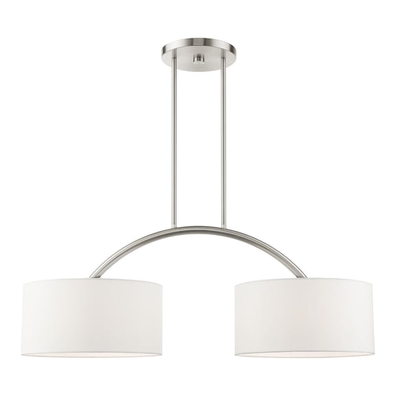Livex Lighting - Meridian - 2 Light Linear Chandelier in Modern Style - 14