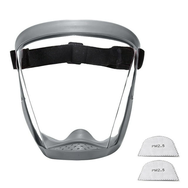 Tooltekt Masque Transparent de Protection Intégrale Anti-Poussière et Anti-Buée pour Meulage et Découpe